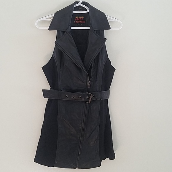 HOT Leathers Dresses & Skirts - Hot Leathers zip up leather dress